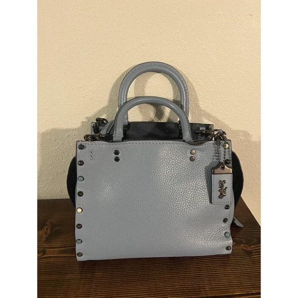 Coach Handbags - Coach Blue and Black Crossbody Rogue